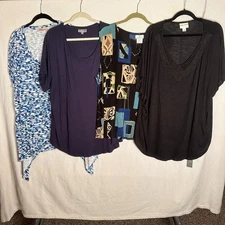Women's Lot of 4 Blouses Multiple Brands  All￼Size 3XL. NWT
