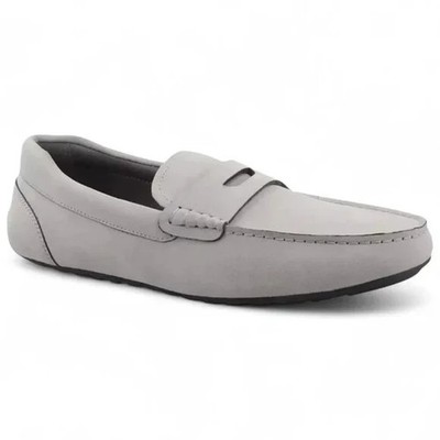 Alfani Men's Marco Slip-On Penny Drive Shoes Loafers Gray 10 M US Memory Foam