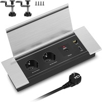 Tischsteckdose Mit Usb C PD20W, Einbausteckdose Mit Usb Hdmi RJ45, Einbau
