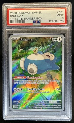 2023-25 Pokemon SV Black Star Promos Snorlax #051 PSA 9