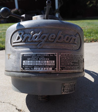 Bridgeport Mill, Step Pulley Top Housing 1HP Head, M1266 Used