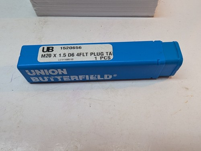 #ad Union Butterfield 1520656 M20 x 1.5 D6 4FLT Plug Tap #109510 Made in USA $33.47
