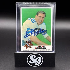 LEE ROY JORDAN Autographed 1969 Topps Vintage Card #166 Vtg Auto Dallas Cowboys