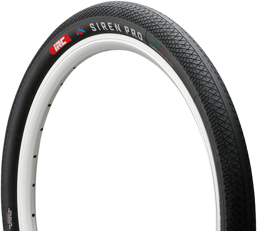 IRC Tire Siren Pro Tire 20 x 1,75 100psi, бескамерный складной черный велосипед BMX 120tpi