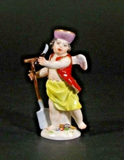 Meissen Figure Model 18 ‘Cupid as Nurseryman’ Late 19th Century.