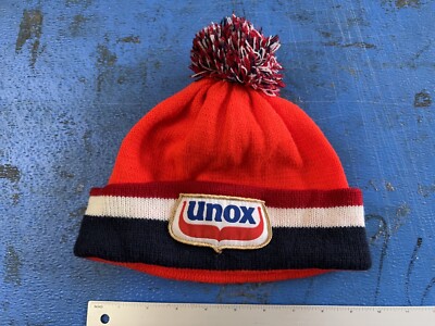 Used Unox Winter Beanie Hat Netherlands Unisex Official Famous Tri Color