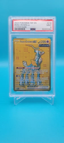 2024 Pokemon Temporal Forces - Iron Crown Ex Hyper Rare #216 PSA 9