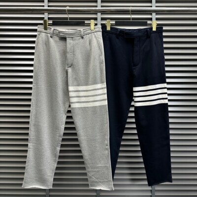 Thom Browne Men/women Cotton Casual Striped Versatile Trousers