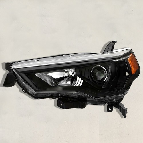 Front Headlight Replacement For 2014 2021 Toyota 4Runner Black Halogen Set 2pcs - Picture 4 of 7