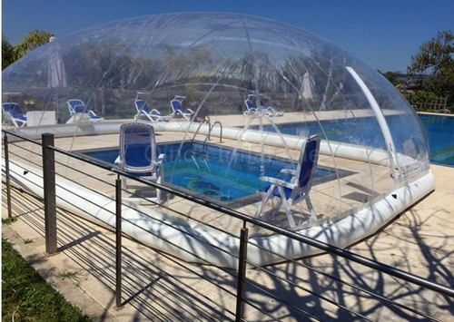 Inflatable Pools Cover Transparent Hot Tub Swimming Pool Bubble Dome Tent Winter - Picture 6 of 15
