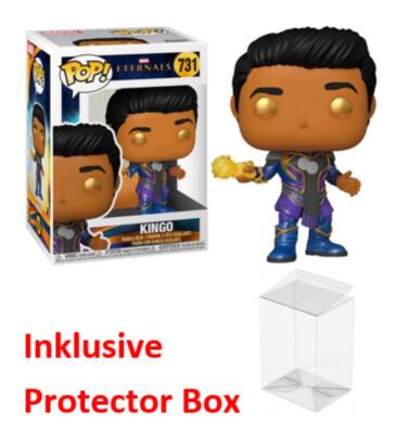 FUNKO POP Marvel Eternals #731 Kingo Bobble-Head Figur sealed + Protector Box