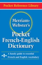 Merriam-Webster's Pocket French-English Dictionary (Pocket Refere - VERY GOOD