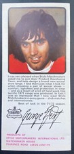 RARE 1971 STYLO MATCHMAKERS GEORGE BEST MANCESTER UNITED LEAFLET