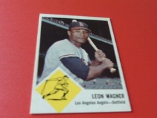 1963  FLEER  LEON  WAGNER  # 21   ANGELS      NEAR  MINT /  MINT  OR  BETTER  !!