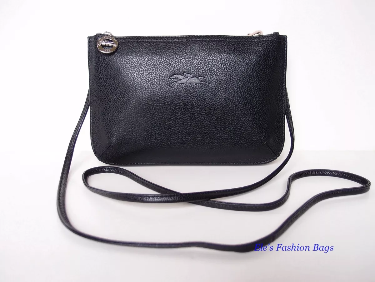 Longchamp small le store foulonne leather crossbody bag