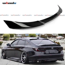 Painted Gloss Black JDM Style Trunk Lid Spoiler Wing For 2018-2022 Honda Accord