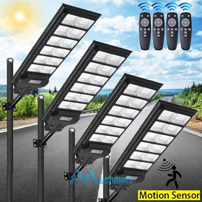 990000000000LM Integrated Solar Street Lights PIR Sensor Dusk To Dawn Road Lamp