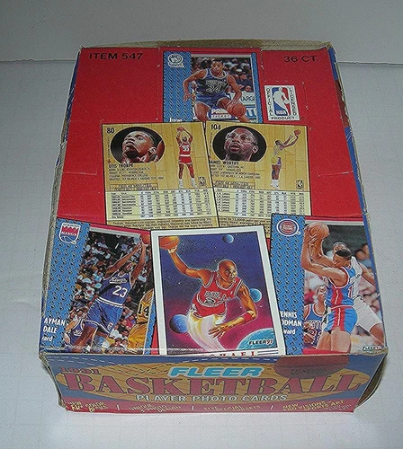 FLEER 1991 BASKETBALL 36 WAX PACKS IN ORIGINAL BOX 1