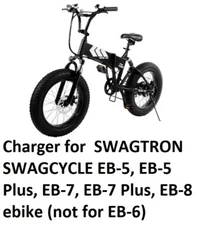 🔥A battery Charger for SWAGTRON EB-5, EB-5 Plus, EB-7, EB-7 Plus, EB-8 ebike