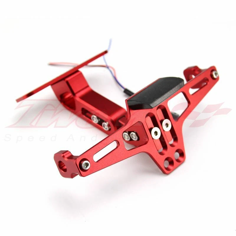 Красный мотоциклетный светодиодный задний интегрированный тормозной кронштейн для номерного знака заднего фонаря для KT - Изображение 2 из 4