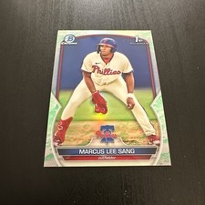 2023 Bowman -  Chrome 1st GREEN LUNAR REFRACTOR Marcus Lee Sang BCP-126