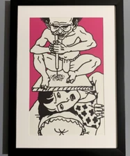Toshio Saeki Print Erotic SM Select Japanese 1970 Modern Shunga from JAPAN