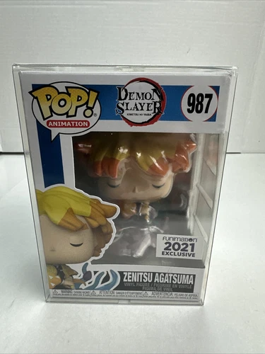 Funko POP Zenitsu Agatsuma Demon Slayer 987 Funimation 2021 Exclusive +Protector