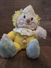 1984 Dakin Vintage Plush Clown Wind Up Musical Toy 14  