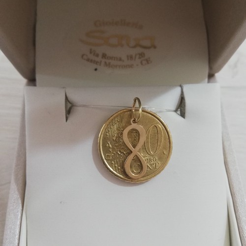 Ciondolo Amore Infinito Unisex Finitura Lucida in Oro Giallo 750 18 Kt - Imagen 10 de 11