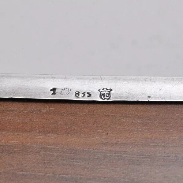VINTAGE HB Crown Hallmark GERMAN 835 SILVER CIGARETTE or JEWELRY BOX CASE 298gr