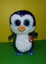 Ty Beanie Boos Flippables 9" PAYTON Color Changing Sequins Penguin Plush w/ Tag
