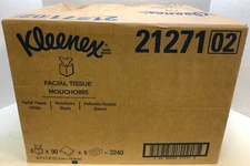 Kleenex 21271 Facial Tissue, 36 Boxes of 90, 3240 Total Tissues, Disheveled Case