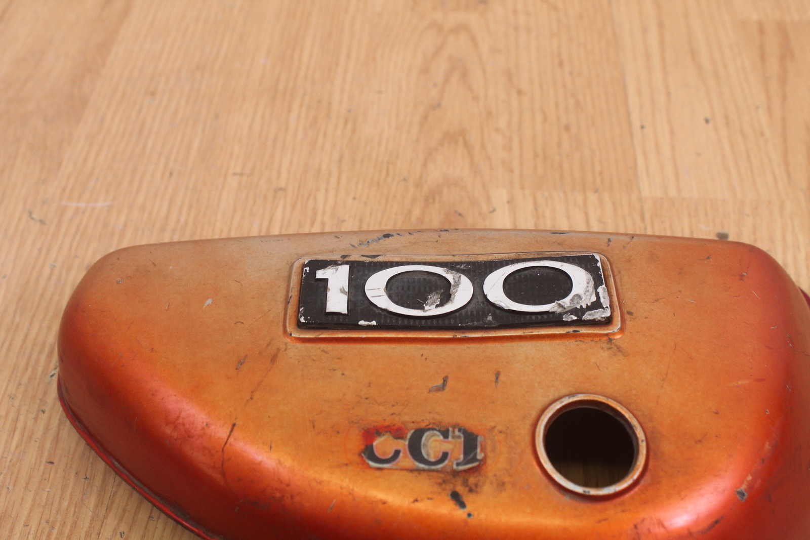 1973 SUZUKI TC100 Left Side Cover / Panel PT# 47111-25300-019