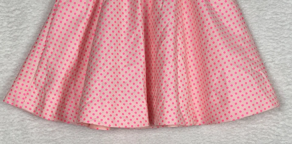 Falda Patinadora Kate Spade Niña 12 Rosa Neón Lunares Forrada Trasera Cremallera Dorada Foto 4 de 4