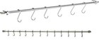 58cm/78cm Stainless Steel Cooking Utensils Holder Wall Hanging 12 Hooks/6 Hooks