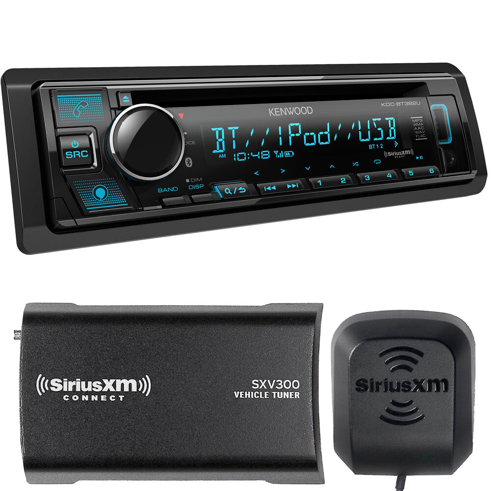 Kenwood KDC-BT382U CD Multimedia Receiver with SiriusXM