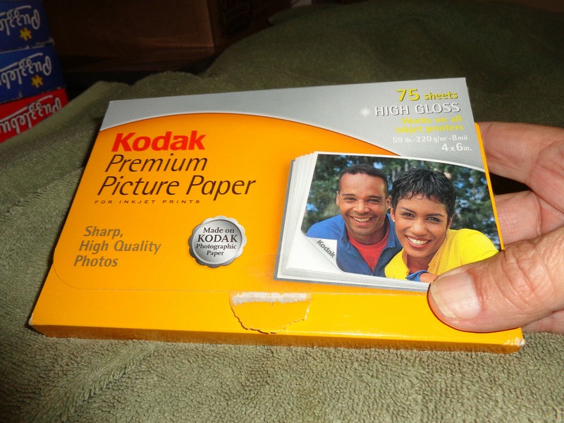 partial kodak premium picture paper 4x6 8mil. for all printers