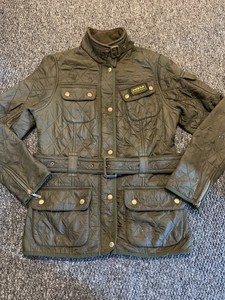 khaki barbour coat