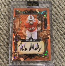 2023 Wild Card 5 Card Draw Will Mallory SP Auto ON CARD AUTOGRAPH Colts #'D /5