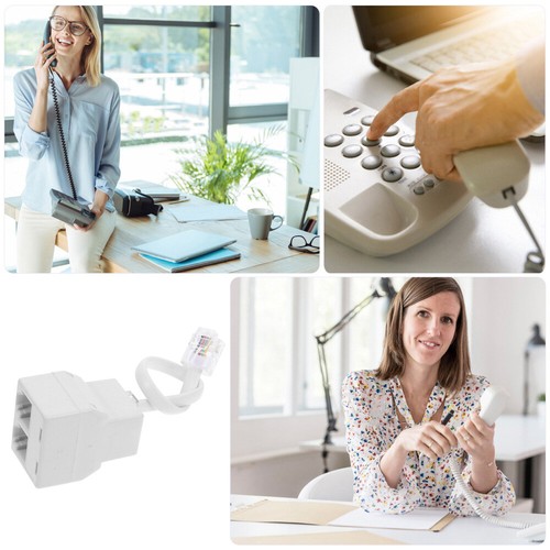Phone Jack Distributor Office Cable Adapter for Telephones Detachable Line Part - Zdjęcie 4 z 12