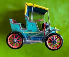 Colorful Modern Toys "Old Timer" Tin Auto; Excellent Condition