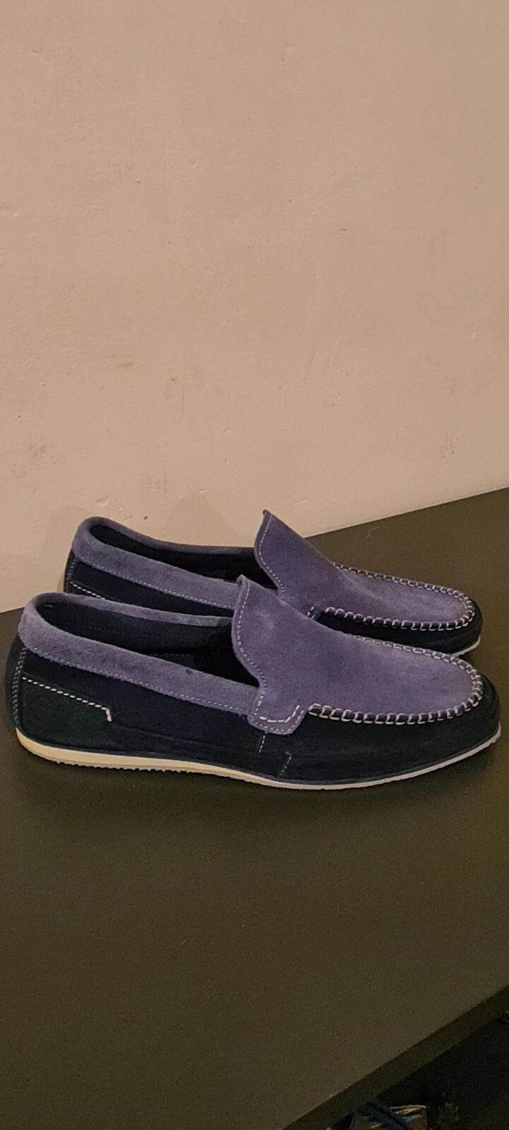 Mocassino uomo Timberland Hayes Valley A13T1 blu navy scamosciato scarpe casual slip on