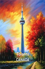 Toronto, Canada, CN Tower (Address Side Blank) --New POSTCARD
