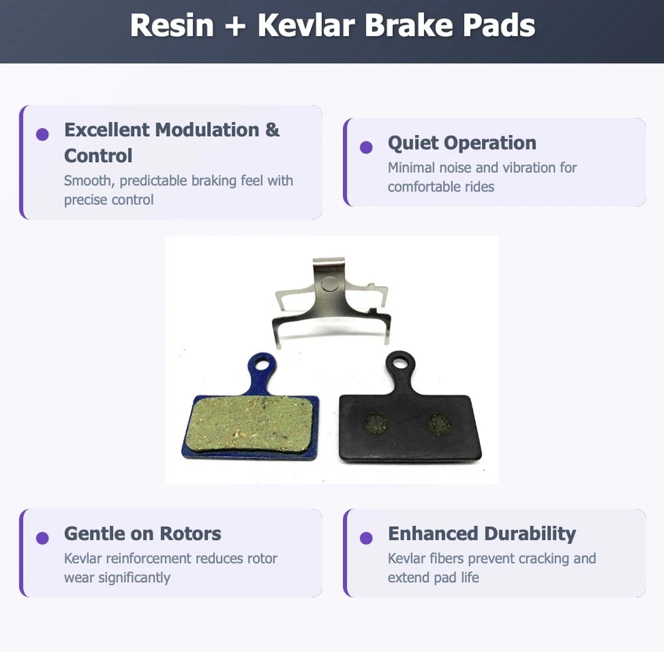 Pastilhas de freio de bicicleta resina para Shimano G03S Deore XT-BR-M785, SLX M666, XTR, - Imagem 2 de 4