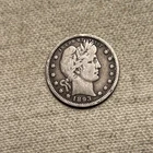 1893 FINE/VF BARBER Quarter, Nice Details, FREE Shipping QA