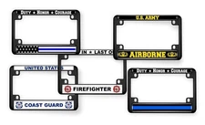 [Officially Licensed Product] - Motorcycle Metal License Plate Frame with U.S. 