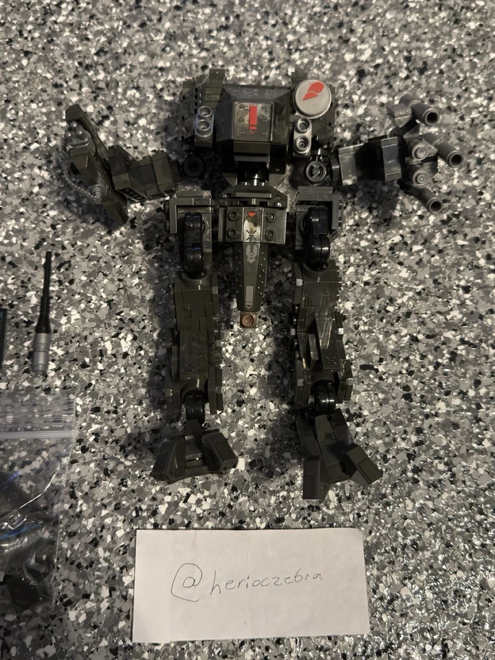 Halo Mega Bloks UNSC Mantis Set #97115 100% Complete w/ Figure + Instructions - Image 3 of 4