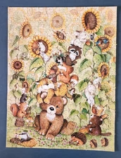 Sunflower Harvest Springbok 500 Piece Jigsaw Puzzle COMPLETE PZL4115 Animals