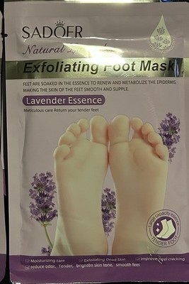 SADOER Natural Exfoliating Foot Mask Lavender Essence Hydrating Moisturizing