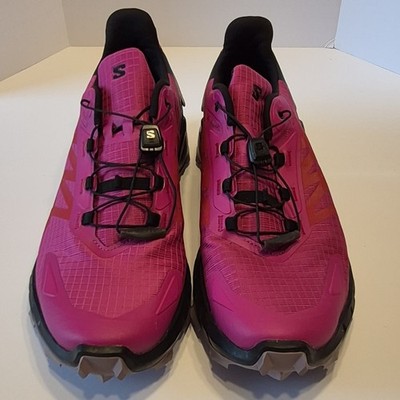 Salomon Supercross 4 Women s Trail Running Shoes Cushioned Lace-Up Pink/Black